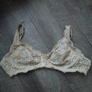 Size 36/C Tan Or Cream Color Bra No  Underwire